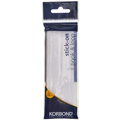 Afbeelding van Korbond klittenband, zelfklevend, 2 x 50 cm, wit