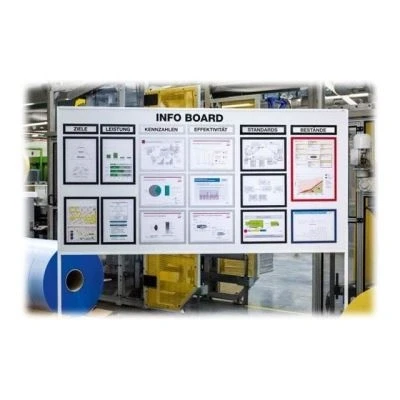Image de DURABLE DURAFRAME MAGNETIC TOP for A3 Porte document pour 297 x 40 mm magnétique noir (pack de 5)