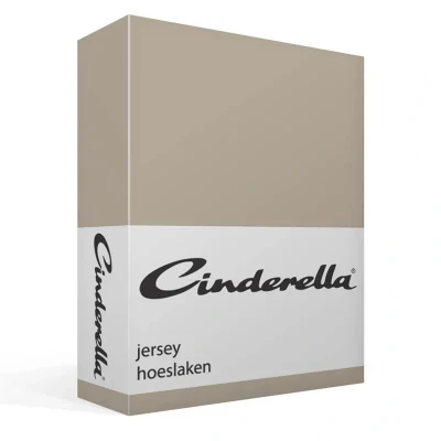 Afbeelding van Cinderella Hoeslaken Geschikt voor Boxspring Jersey 80/90x200 cm tot 25 Taupe