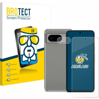 Afbeelding van BROTECT AirGlass Glas Screenprotector voor Google Pixel 8 (Voor+Camera)