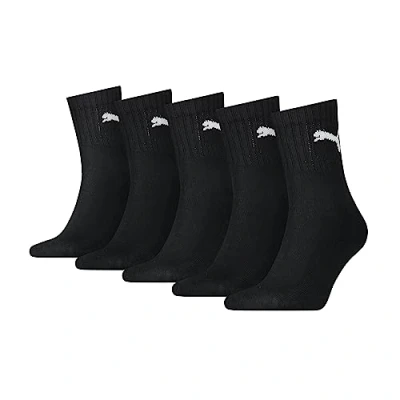 Image de Puma Mixte Chaussettes Unisexe Short Crew (Lot de 5), schwarz., 47 49