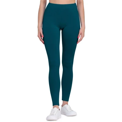 Afbeelding van Bellivalini BLV BLV50 148 LE Dames Capri Leggings Sport Vrijetijdsbroek 3/4 Lengte Viscose Sporbroek Yogabroek Smaragdgroen XL