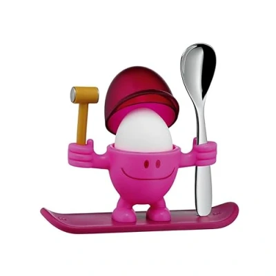 Image de Coquetier avec cuillère à œufs Wmf McEgg Rose
