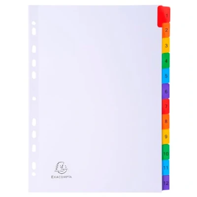 Afbeelding van Intercalaires imprimes a touches plastifiees 5 1 mylar