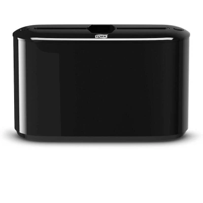 Image de TORK 552208 Distributeur d&#039;essuie mains de comptoir multifonctionnel Xpress en plastique noir H2