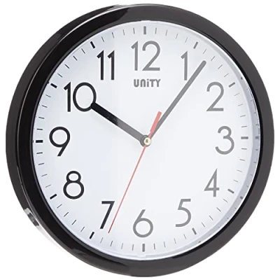 Afbeelding van Unity Hastings Silent Sweep Moderne wandklok, 22 x 5 cm, zwart