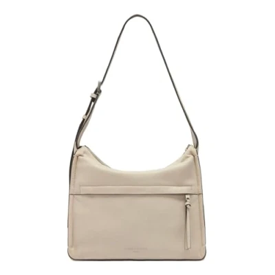 Afbeelding van LIEBESKIND BERLIN Leren Schoudertas Sky Sheep Natural Hobo Bag Steel Taupe