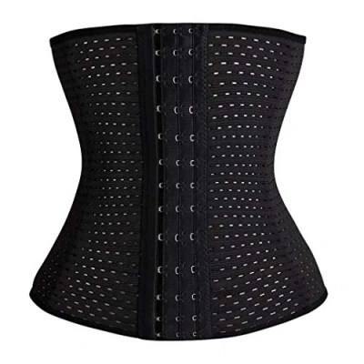 Afbeelding van Everbellus Dames korset taille met 3 stalen staafjes, Zwart, XXL