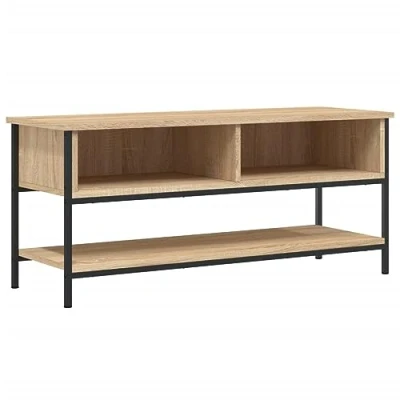 Image de vidaXL Meuble TV chêne sonoma 100x35x45 cm bois d&#039;ingénierie826306
