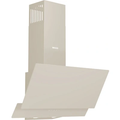 Afbeelding van Wiggo WE A642G(C) Schuine Afzuigkap 60cm Creme Glas