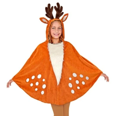 Afbeelding van Widmann 48163 kinderkostuum hert met capuchon, meerkleurig, Eén maat