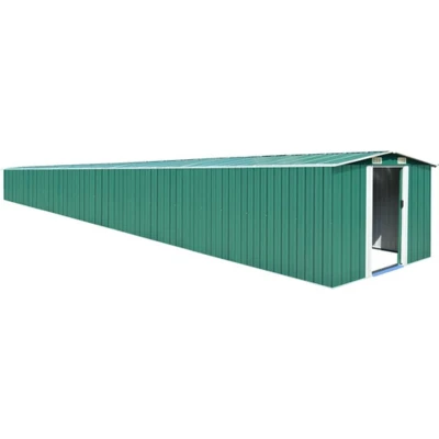 Afbeelding van Tuinschuur 257x990x181 cm gegalvaniseerd staal groen