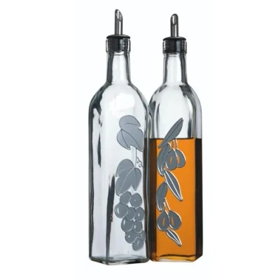 Afbeelding van KitchenCraft Olie en Azijn Set, 2 Stuks, 0.5 L, Glas