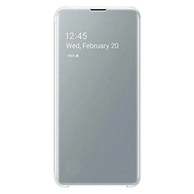 Afbeelding van Galaxy S10e Clear View Cover EF ZG970 Wit Samsung Smartphone Hoesjes Geen Verzendkosten &amp; Morgen In Huis