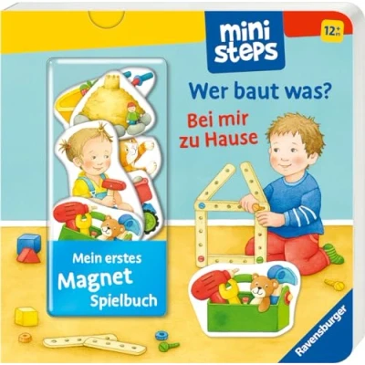 Afbeelding van Mein erstes Magnetbuch: Wer baut was? Bei mir zu Hause