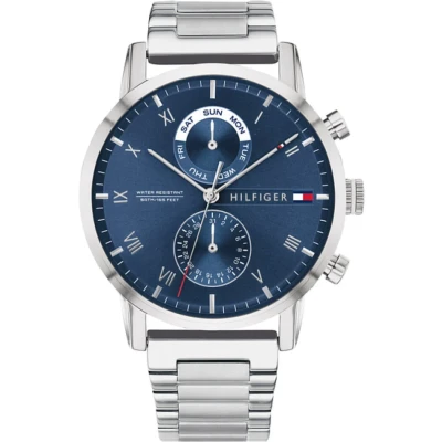 Afbeelding van Tommy Hilfiger Chronograaf silvercoloured, Heren, Maat: One Size, Silver coloured