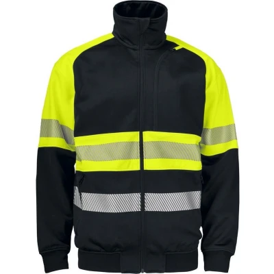 Afbeelding van ProJob 6120 SIGNALISATIE SWEATER EN ISO 20471 KLASSE 1 646120 Geel/Zwart