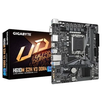Afbeelding van Gigabyte GA H610M S2H Moederbord Socket Intel 1700 Vormfactor Micro ATX chipset Intel® H610 Express