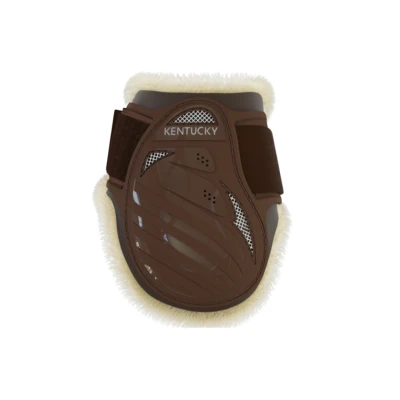 Image de Kentucky Protège Boulets Young Horse Vegan Sheepskin Marron L