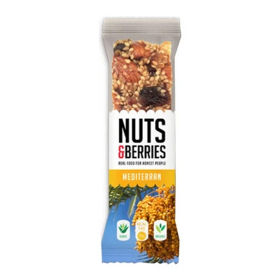 Afbeelding van Nuts &amp; Berries Bar Mediterran Bio 15 x 40 gram