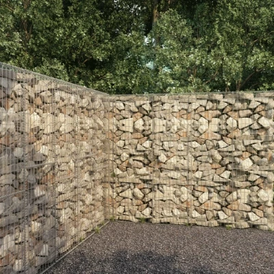 Afbeelding van Schanskorfmuur met deksel 300x50x200 cm gegalvaniseerd staal