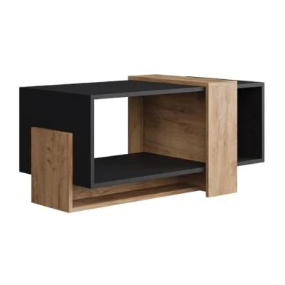 Afbeelding van Vicco Salontafel Aven, Antraciet/gouden eik, 91.8 x 49 cm