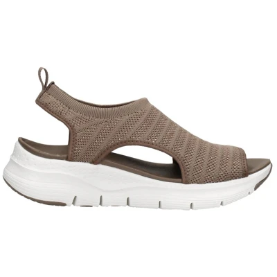 Afbeelding van Skechers Arch Fit Darling Days Sandalen Plat Middelbruin Maat 43