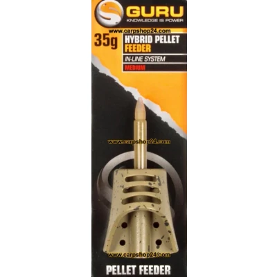 Afbeelding van Guru Hybrid Pellet Feeder Inline System Maat : Medium 35g