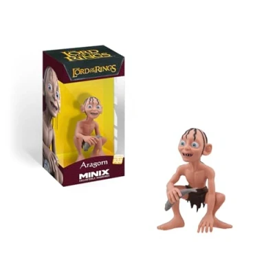 Afbeelding van MINIX Collectible Figuren, verzamelfiguur, 12 cm, the Lord of Rings, Gollum, om te verzamelen voor tentoonstelling, cadeau idee, speelgoed kinderen en volwassenen, filmfans (MN16563)