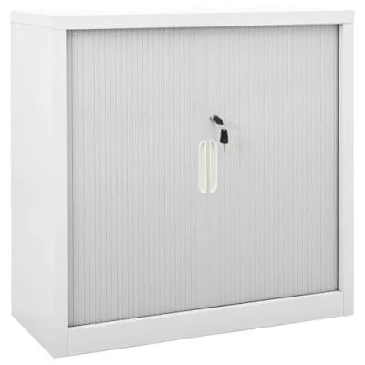 Afbeelding van Roldeurkast 90x40x90 cm staal grijs