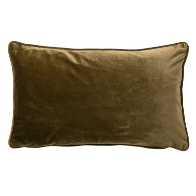 Afbeelding van Dutch Decor FINN Kussenhoes 30x50 cm velvet lendekussen Military Olive groen