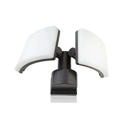 Afbeelding van HUBER Led schijnwerper, 2 x 20 W, 4400 lumen, wand en hoekmontage, buitenspot, IP65, antraciet