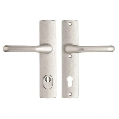 Afbeelding van AXA Premium veiligheidsbeslag kruk/kruk (Flow) PC 92 met kerntrekbeveiliging SKG***