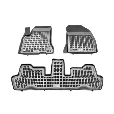 Afbeelding van REZAW PLAST 201210 Vloermatset Rubber voor en achter 3 Zwart Op maat gemaakt CITROËN: C4 Picasso 1, I Grand