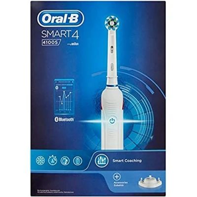 Afbeelding van Oral B Smart 4100S Elektrische Tandenborstel Wit