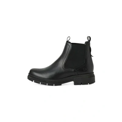 Afbeelding van Tamaris Elegante Chelsea MIT Touchit Enkellaarsjes met plateauzool, Dames, Maat: 41, Black leather Schoenen