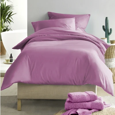 Afbeelding van De Witte Lietaer Dekbedovertrek Katoen Satijn Olivia Eenpersoons 140 x 200/220 cm Roze
