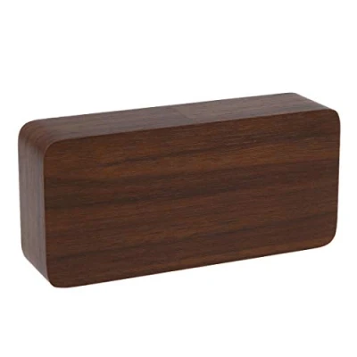 Afbeelding van ThreeH Houten wekker Digitaal 3 Set Alarm Spraakbesturing Mode Bureau Met Temperatuurweergave Voor Thuiskeuken Kantoor Bureauklok AC11 Brown_Red