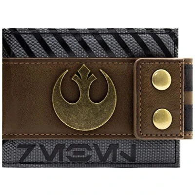 Afbeelding van Star Wars Rogue One Rebel portemonnee met knopen, Bruin, één maat, Eenheidsmaat