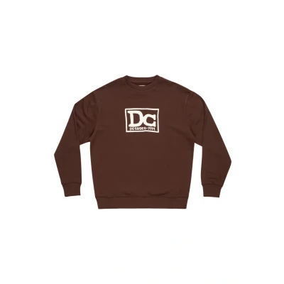 Afbeelding van DC Shoes Pullover Sweater, Heren, Maat: Large, Ctl coffee bean