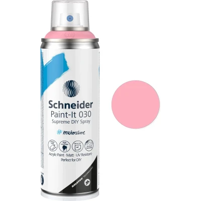 Afbeelding van Schneider spuitbus verf Paint it 030 DIY spuitverf acrylverf 200ml roze S ML03050121