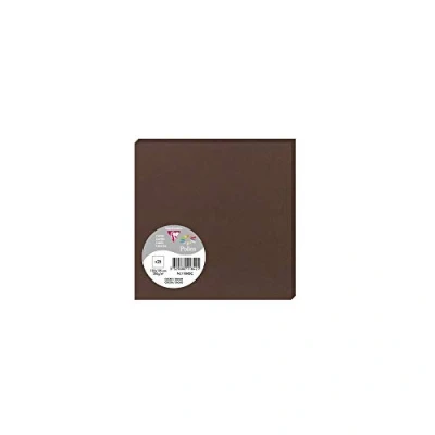 Afbeelding van Clairefontaine 11842C pakket met 25 afzonderlijke kaarten vierkant, 13,5 x cm 210 g/m² kleur cacao, uitnodigingskaarten voor evenementen en overeenstemming, pollen serie, premium papier, glad
