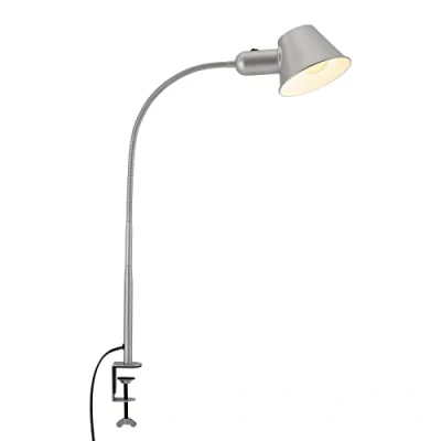 Afbeelding van BRILONER Klemlamp Bureaulamp Bedlamp verstelbaar Flexibel 10W 1xE27 fitting incl. kabel chroom