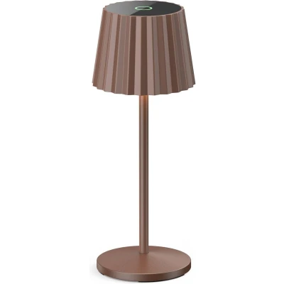Afbeelding van Lindby Terraslampen met touchdimmer 1licht Gegoten aluminium, kunststof H: 28.5 cm roestbruin Inclusief lichtbron