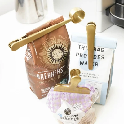 Afbeelding van Koperen Bag Clips (Set Van 3)