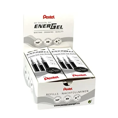 Afbeelding van Pentel LRN5 3A EnerGel penvulling 0,5 Ball = 0,25 mm lijndikte, naaldpunt, VE 12 x 3 stuks zwart