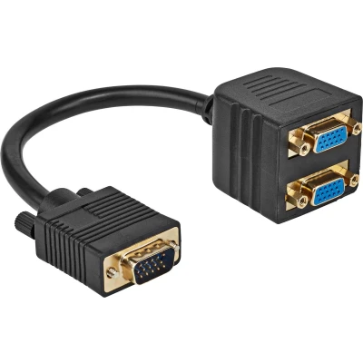 Afbeelding van VGA Splitter Verguld Zwart Allteq