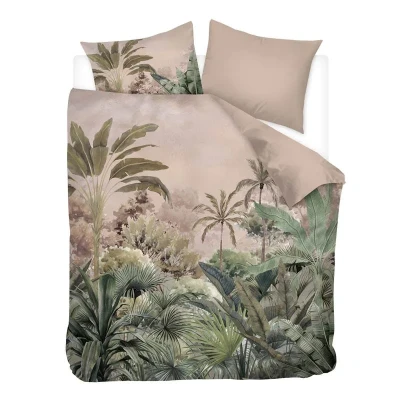 Afbeelding van Snoozing Javi Dekbedovertrek Extra breed 260x200/220 cm Zand