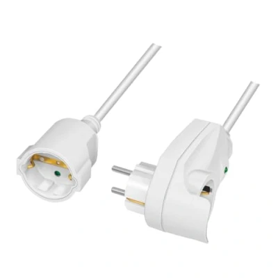 Afbeelding van LogiLink, Verlengkabels, Kabel Stroomuitbreiding 3m Wit (3 m, CEE 7/3)