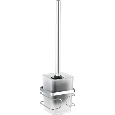 Afbeelding van Wenko Toiletborstel Met Houder Premium 10 X 38 Cm Rvs Zilver
